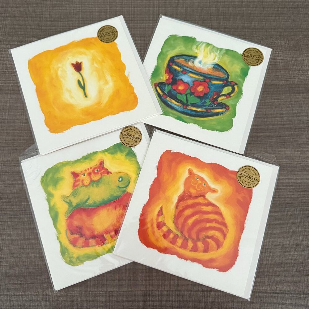 Pack of 4 Greeting Cards - Assorted